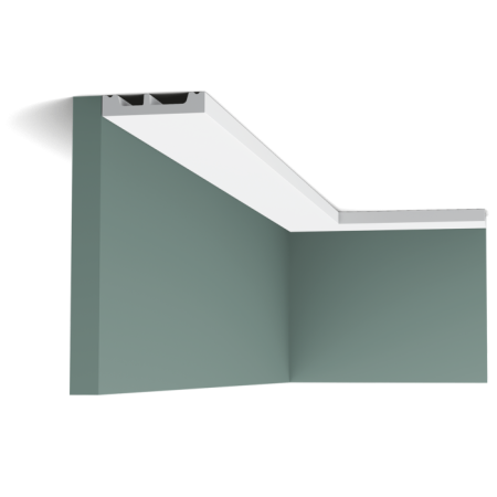 Карниз Orac Decor ДЮРОПОЛИМЕР SX157 SQUARE д 2000 x в 66 x ш 13 см